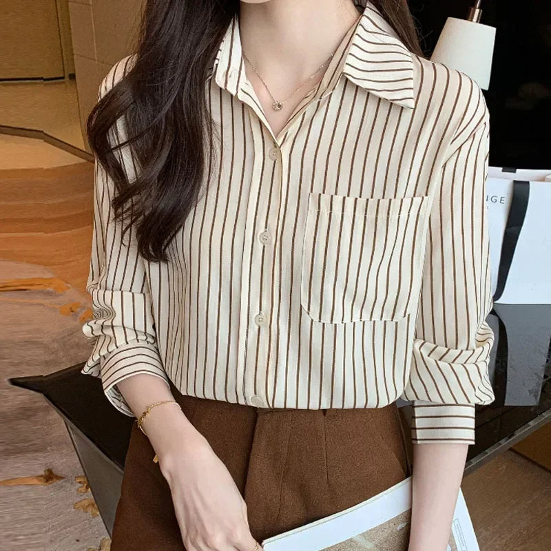 Old Money Stripe Button-Up Shirt
