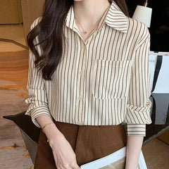 Old Money Stripe Button-Up Shirt