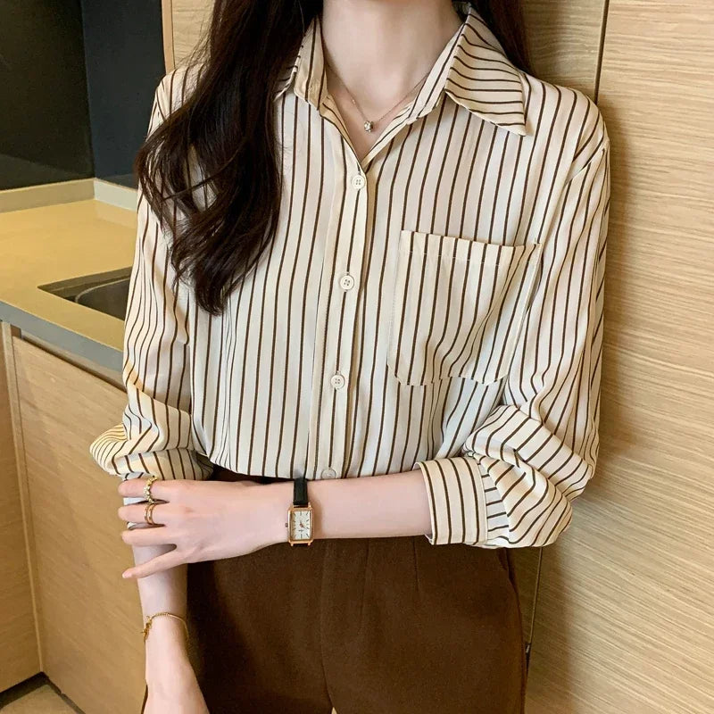 Old Money Stripe Button-Up Shirt