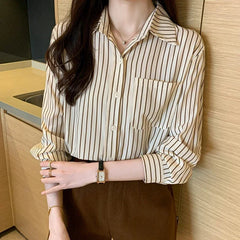 Old Money Stripe Button-Up Shirt