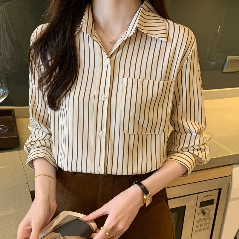 Old Money Stripe Button-Up Shirt
