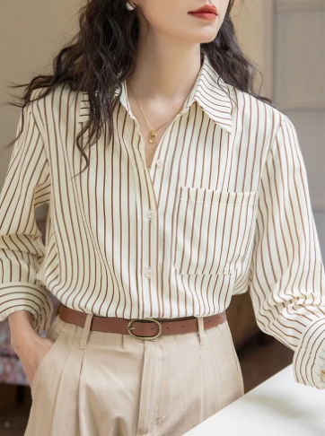 Old Money Stripe Button-Up Shirt