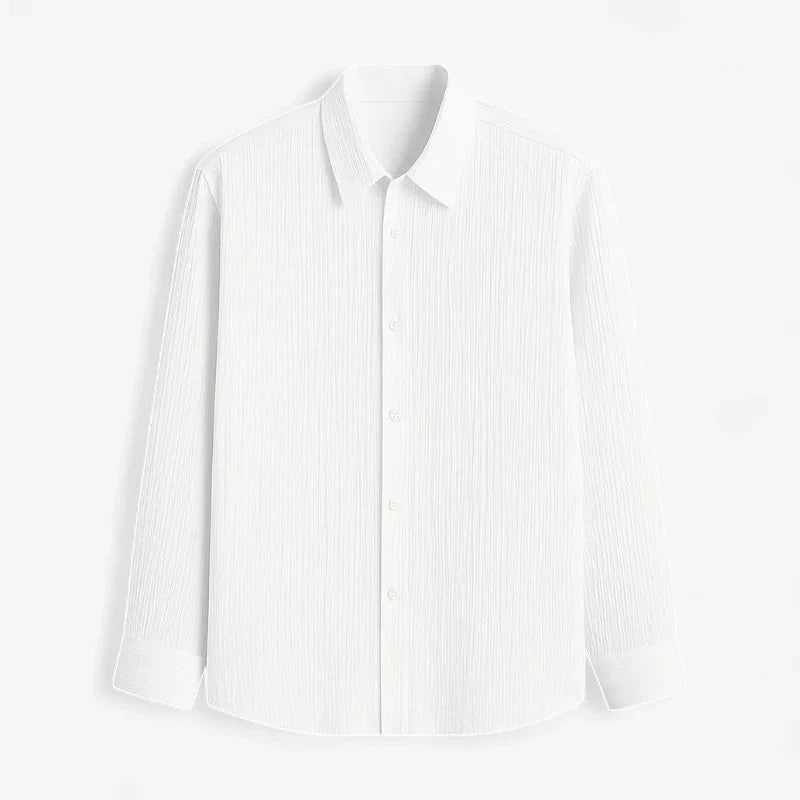 Old Money Textured Button-Up Shirt