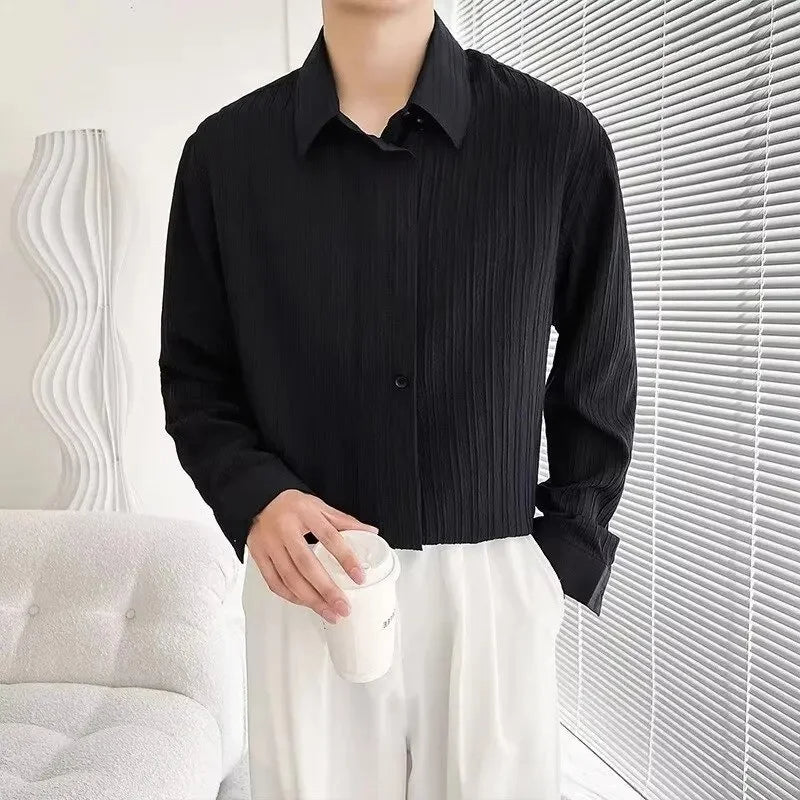 Old Money Textured Button-Up Shirt
