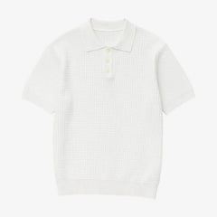 Old Money waffle polo
