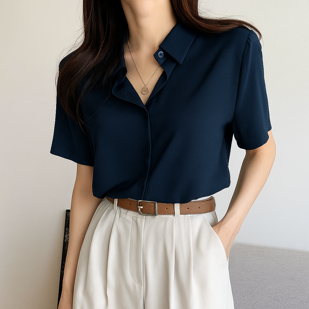 Old Money women short sleeve  shirt