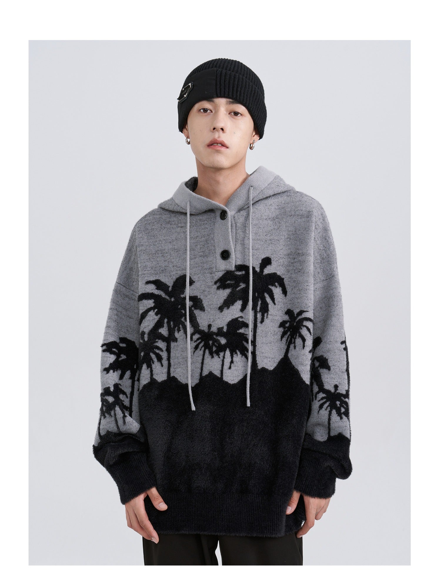 PCLP "King Palm" Knit Hoodie