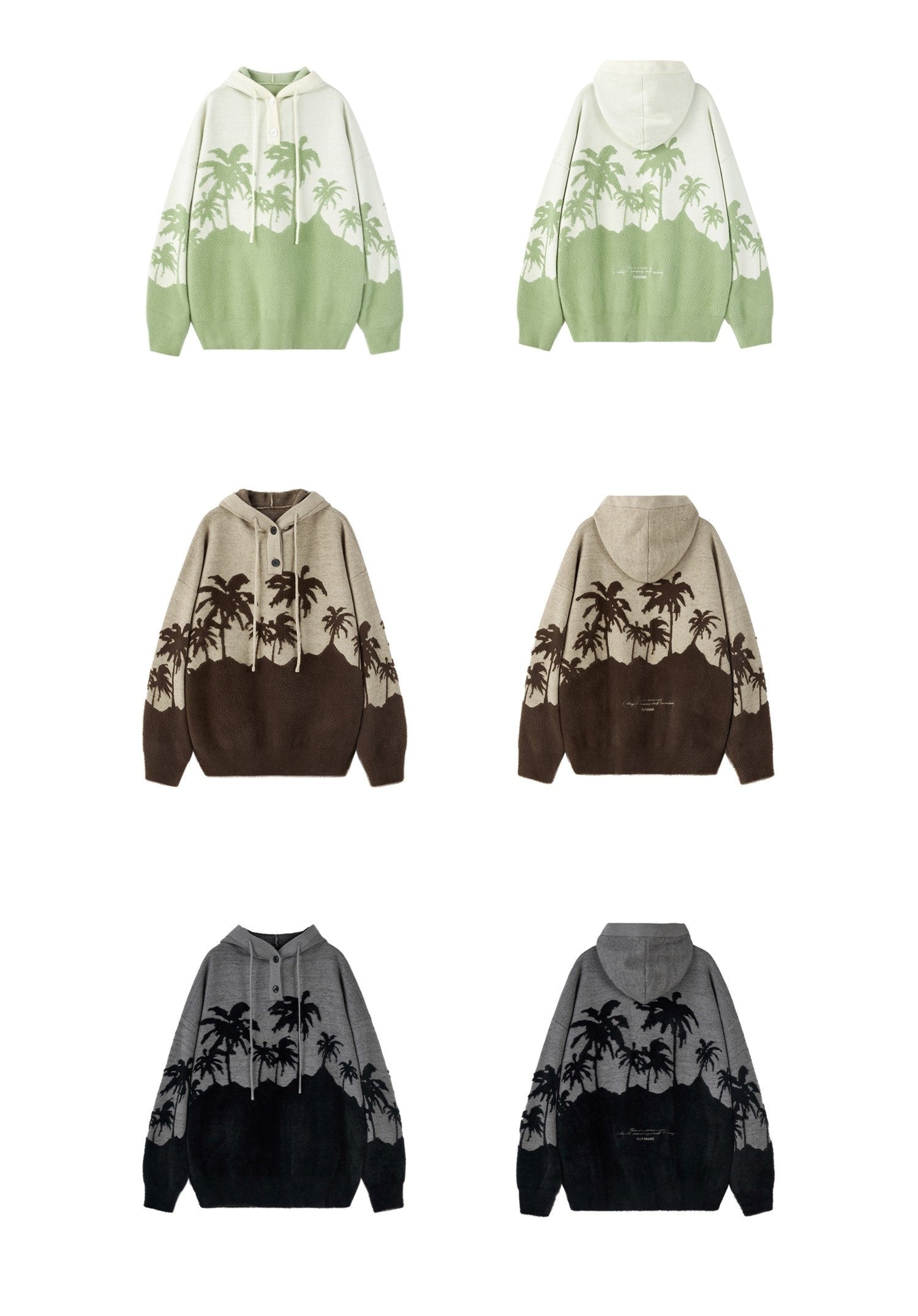 PCLP "King Palm" Knit Hoodie