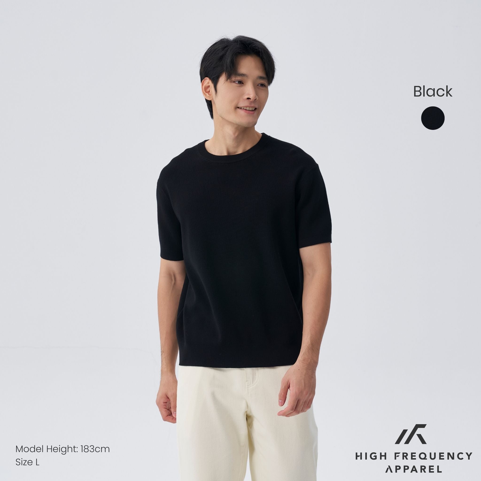 Heavyweight Knitted Short Sleeve T-Shirt