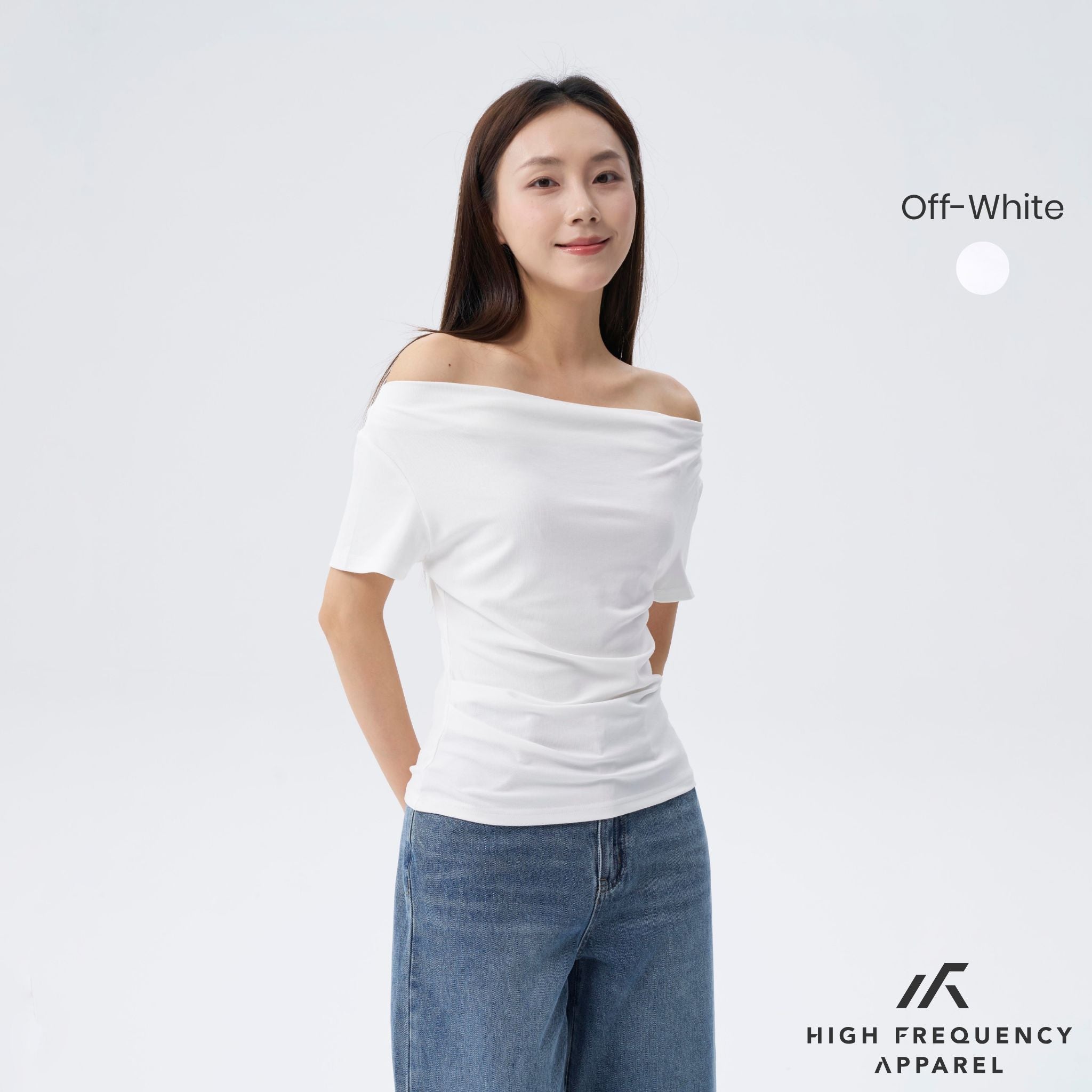 Soft Stretch Four-Way Off Shoulder Top