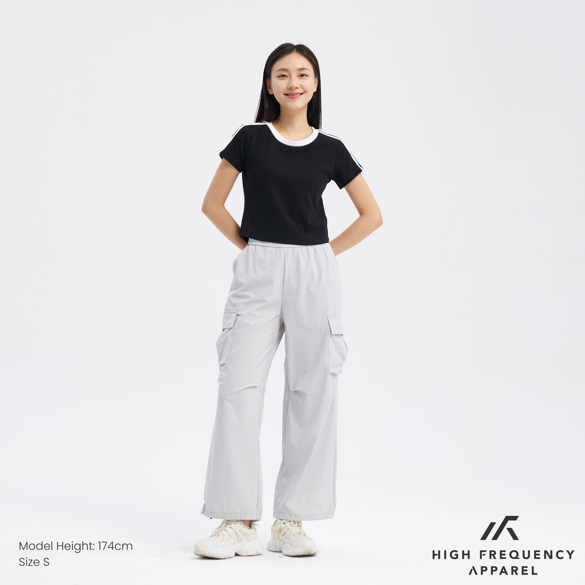 Striped Curved Hem Baby Tee