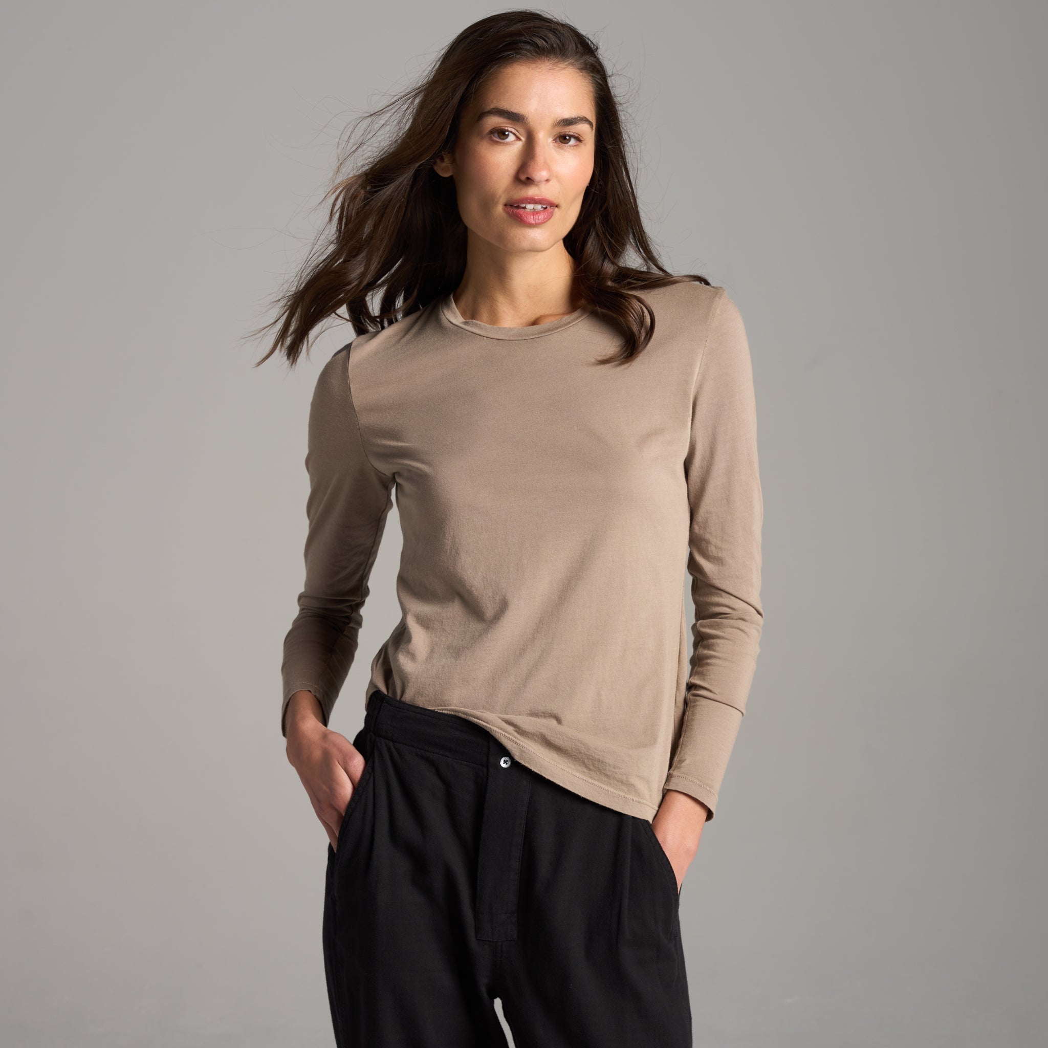 Tyler Long Sleeve Crew Neck Tee