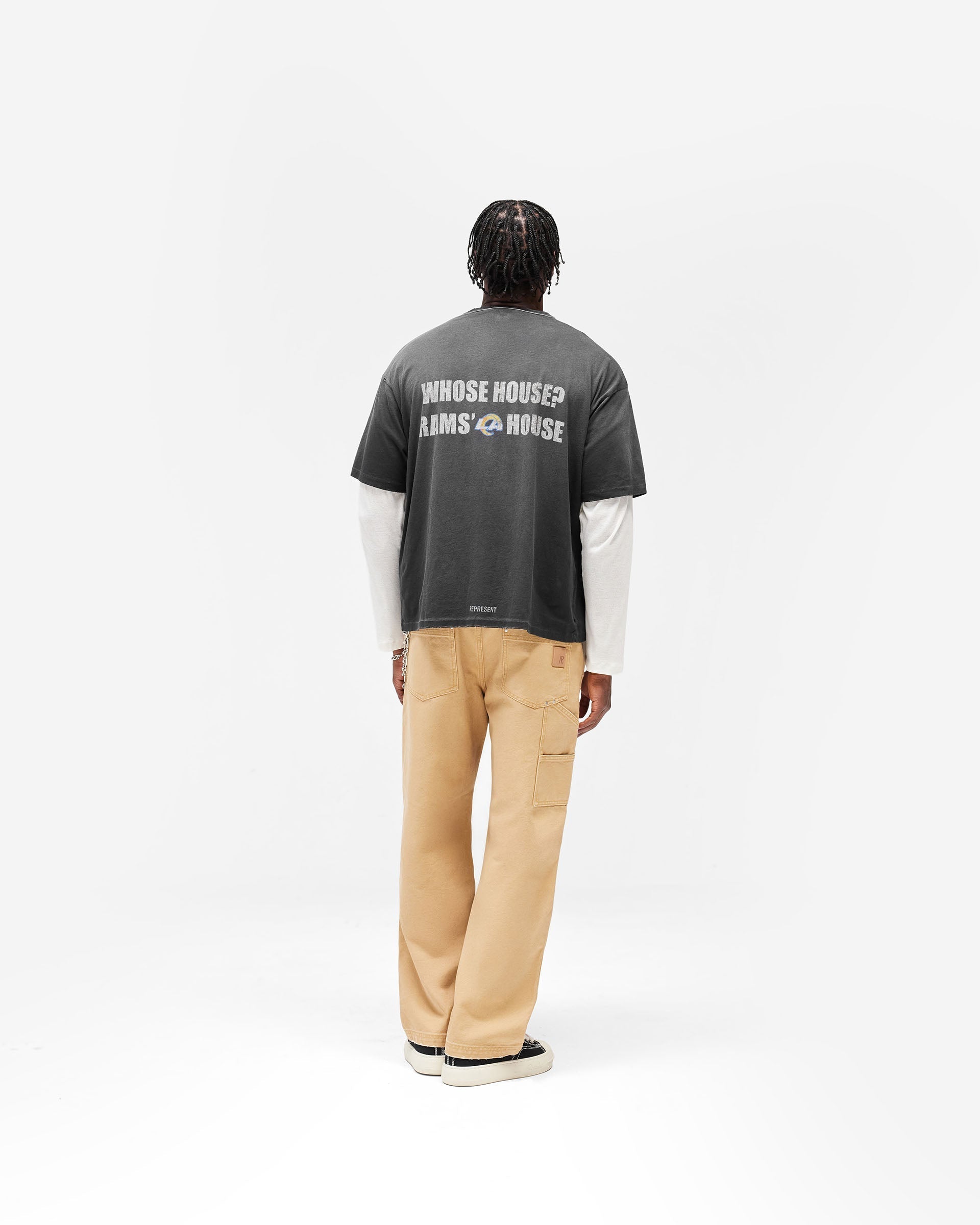 Los Angeles Rams x Represent T-Shirt - Stained Black