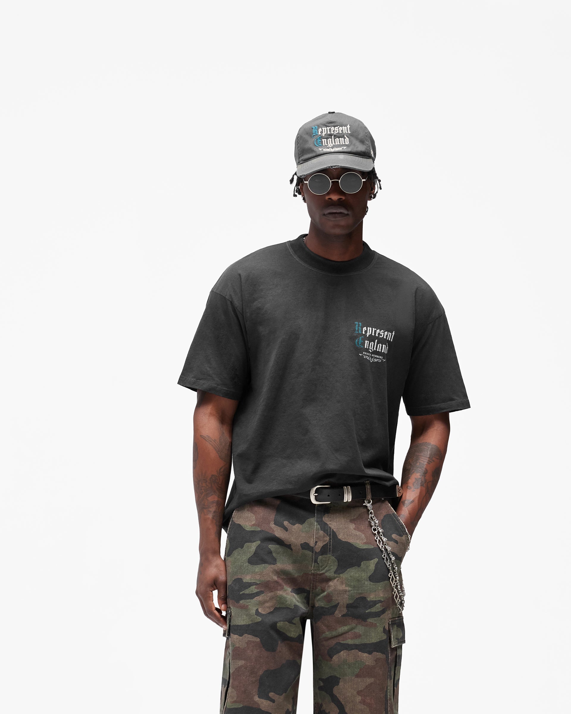 Private Members T-Shirt - Stained Black