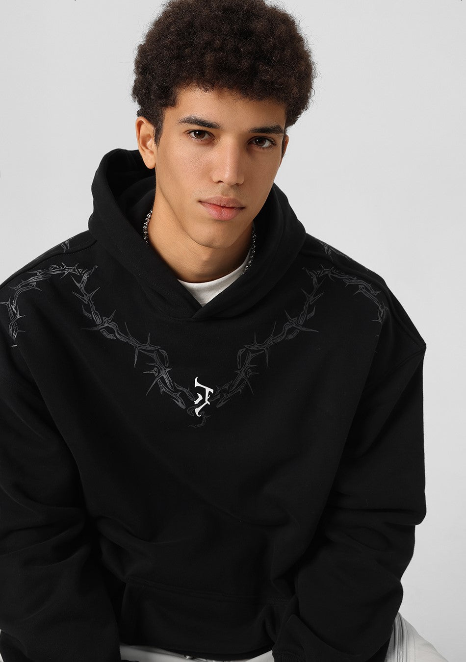 JHYQ Thorn Collar Hoodie