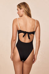 Clovelly One Piece - Black/Ivory