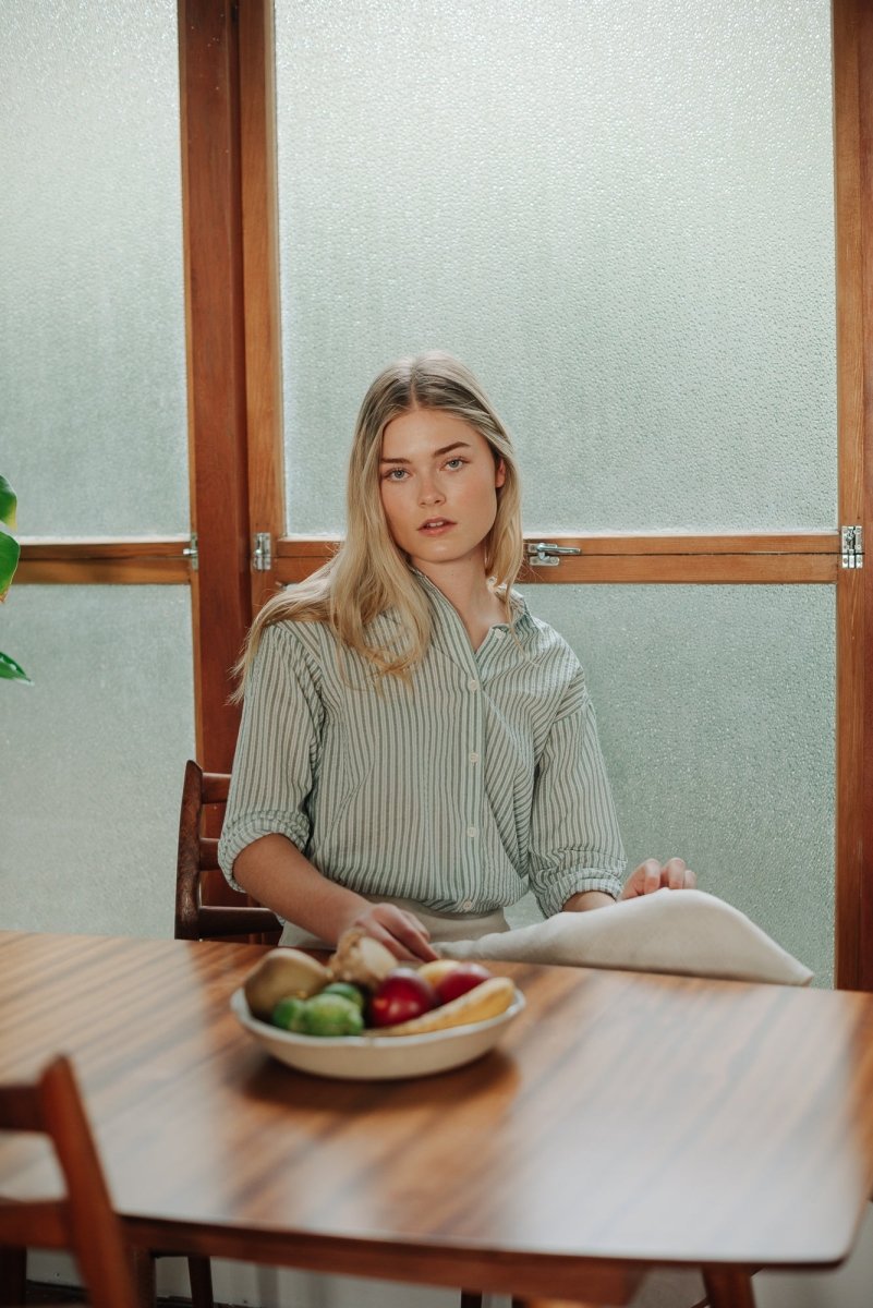 Cocoon Shirt in Stripes