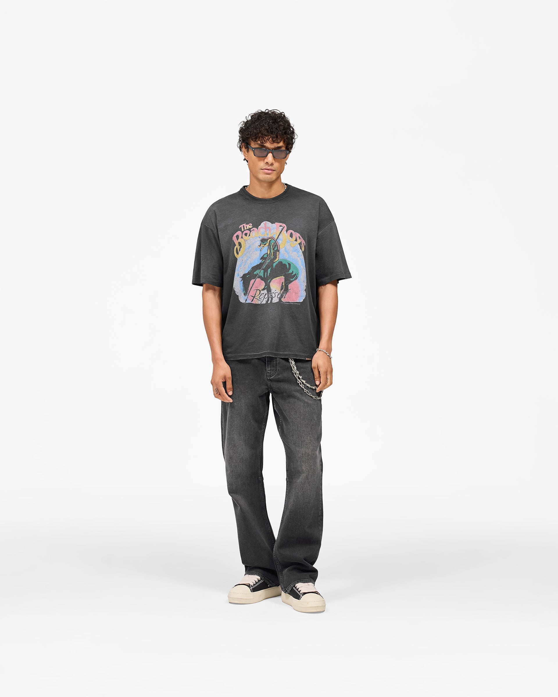 Represent x Beach Boys Endless Summer T-Shirt - Stained Black