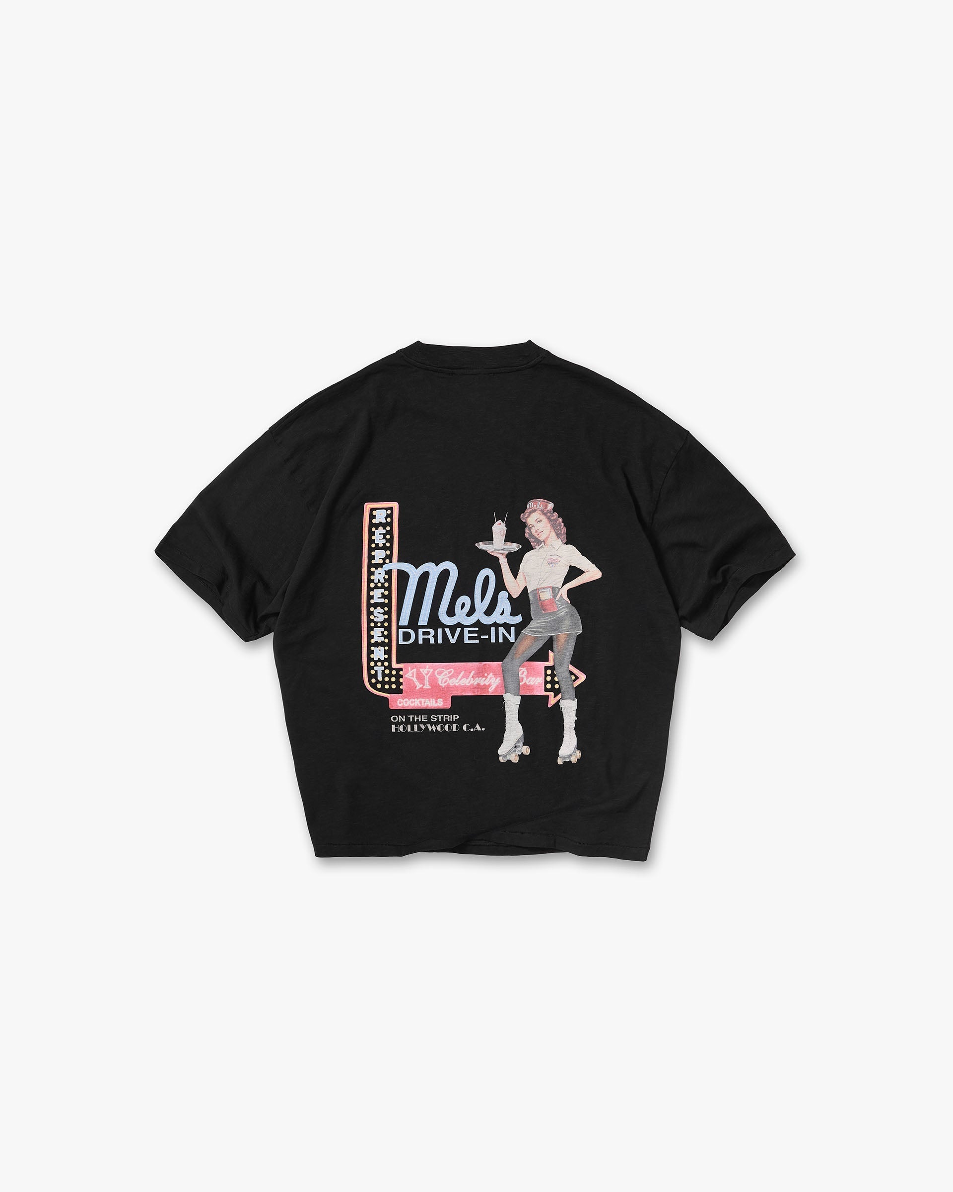Represent x Mels Diner T-Shirt - Jet Black