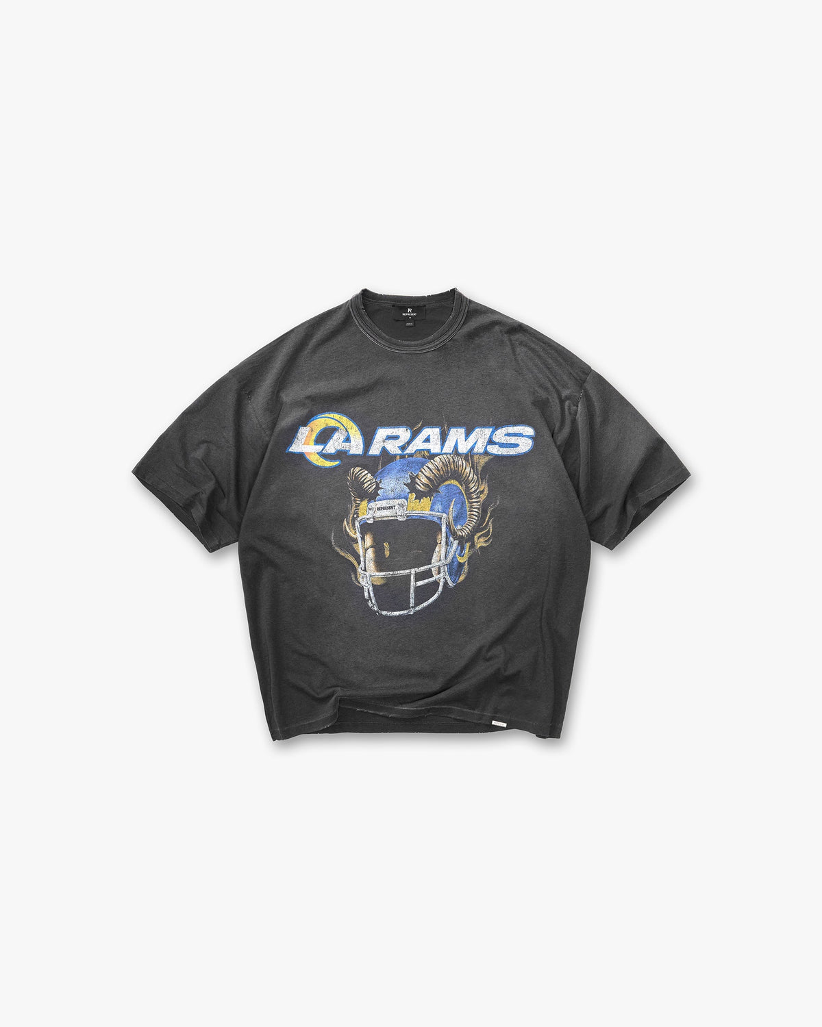 Los Angeles Rams x Represent T-Shirt - Stained Black