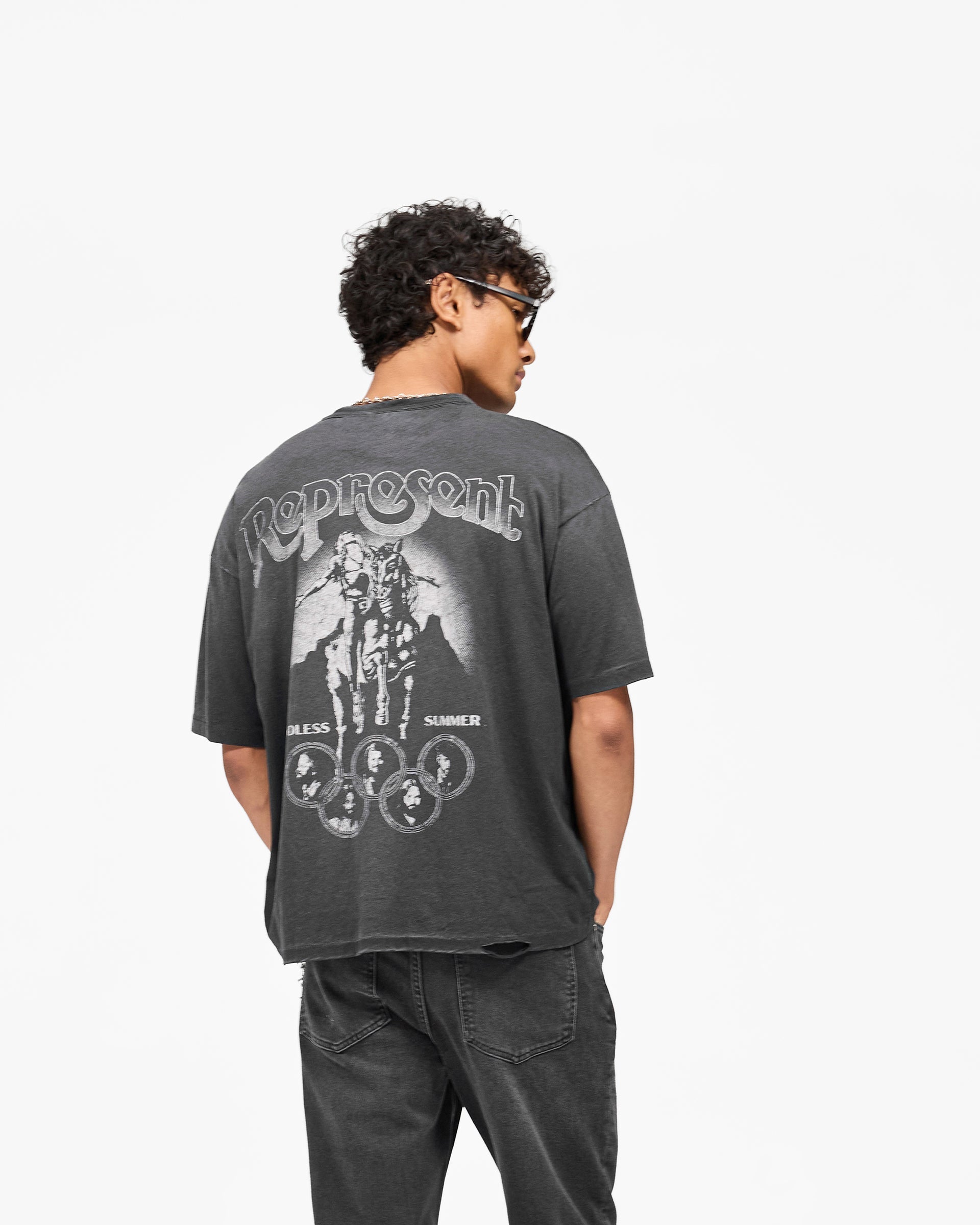 Represent x Beach Boys Endless Summer T-Shirt - Stained Black
